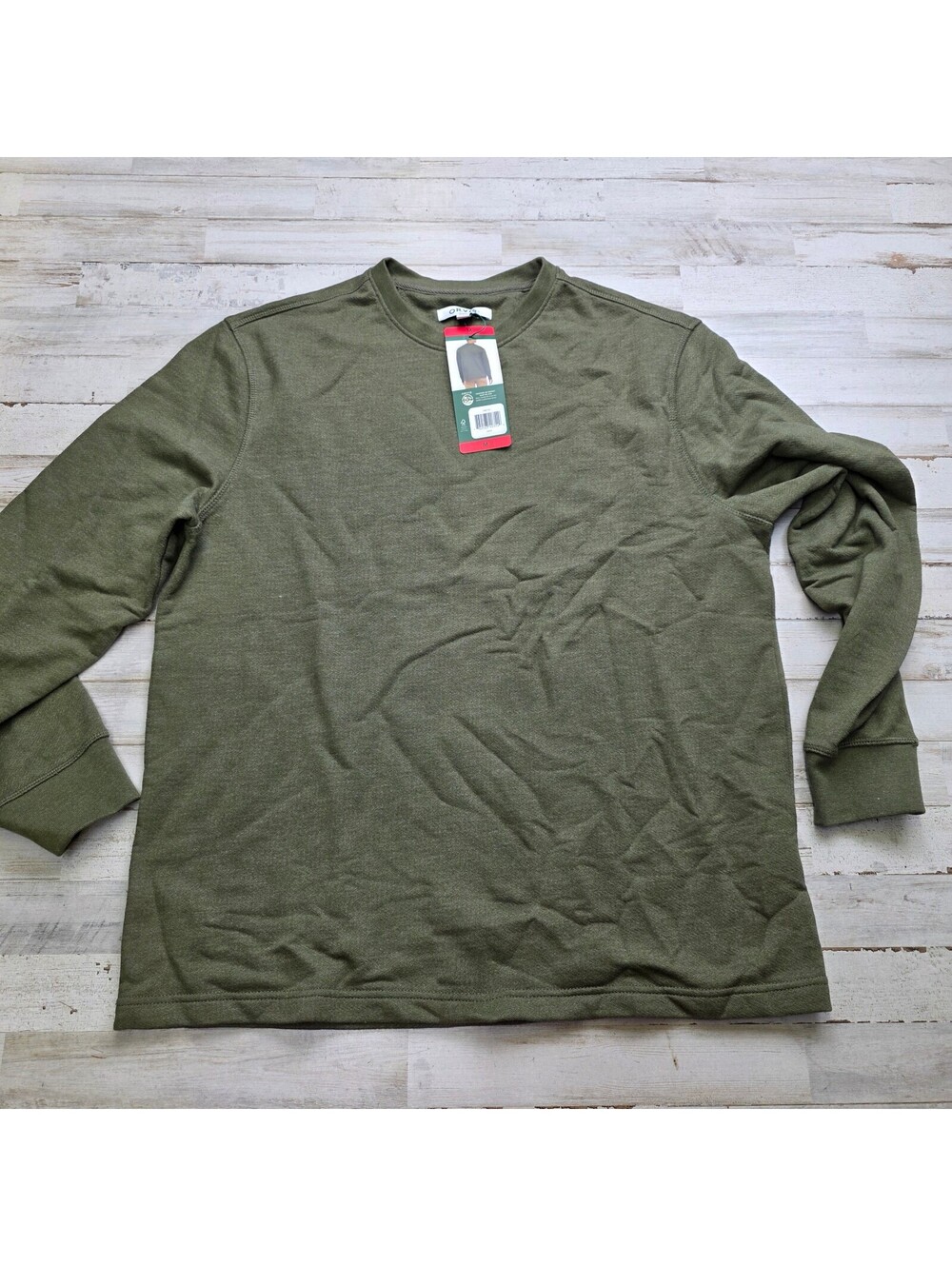 Orvis Men's Green Crewneck Sweatshirt Size M Cotton Blend Classic Fit NWT